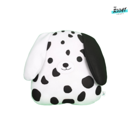 Huggable Cute little Black & white  puppy with beautiful eyes for Boy or girl “14×14” inchs size