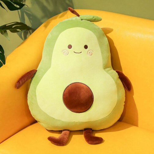 Adorable Fruit Plush Toys, Cute and Soft Stuffed Fruits for Kids, Perfect for Playtime and Decor,Avacado Fruit Plush Toys for Kids 2+ (Avocado Plush Toys)