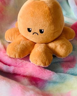 Double Sided Reversible Octopus Soft Doll Reversible Plush Mood Octopus