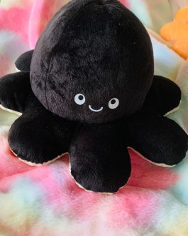 Double Sided Reversible Octopus Soft Doll Reversible Plush Mood Octopus