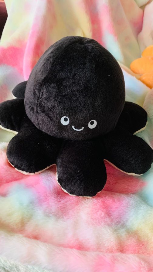 Double Sided Reversible Octopus Soft Doll Reversible Plush Mood Octopus