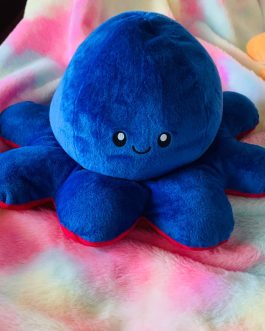 Double Sided Reversible Octopus Soft Doll Reversible Plush Mood Octopus