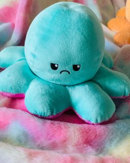 Double Sided Reversible Octopus Soft Doll Reversible Plush Mood Octopus