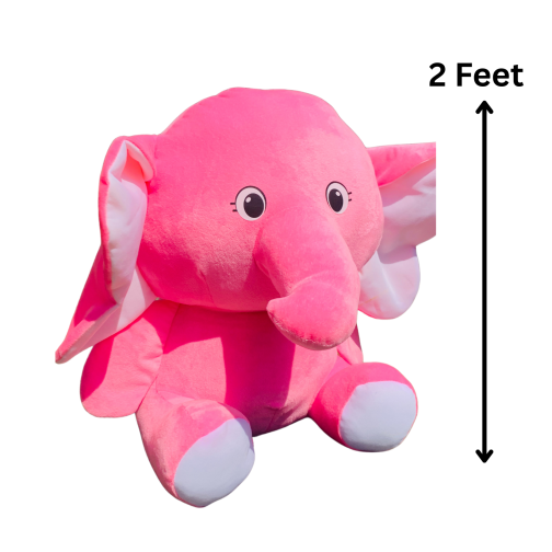 Giant Huggable Stuffed Animals Doll Elephant Stuffed Animal, 2 feet Stuffed Elephant Plush Toy Gifts for Girls Boys Pink,Blue,Purple,Yellow - Image 6