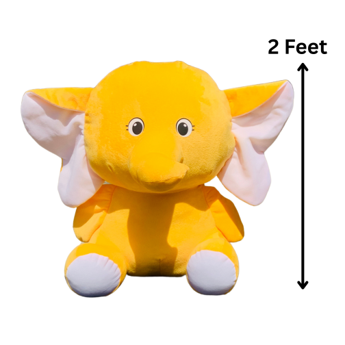 Giant Huggable Stuffed Animals Doll Elephant Stuffed Animal, 2 feet Stuffed Elephant Plush Toy Gifts for Girls Boys Pink,Blue,Purple,Yellow - Image 9